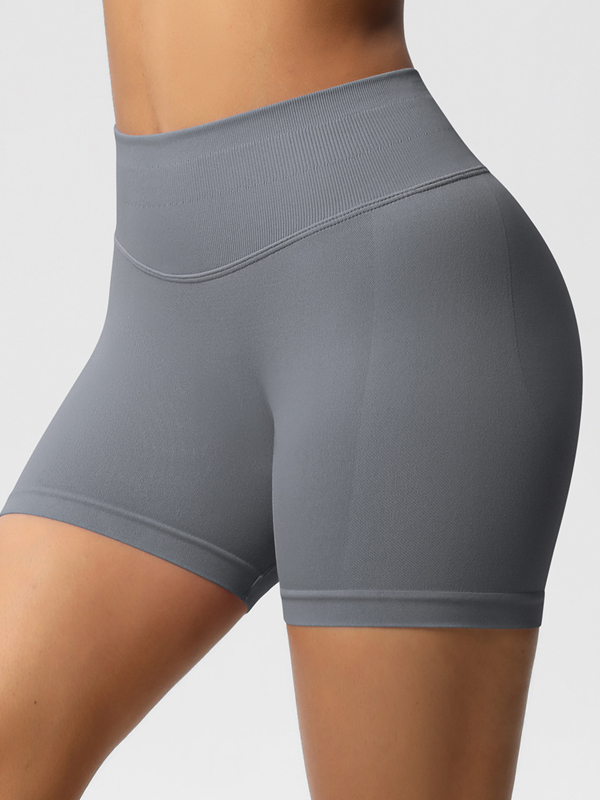 Flexvibe High-Waisted Seamless 3-Panel Shorts - 3-Inch Butt Lifting Quick-Dry Gym Wear