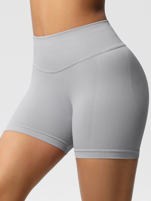 Flexvibe High-Waisted Seamless 3-Panel Shorts - 3-Inch Butt Lifting Quick-Dry Gym Wear