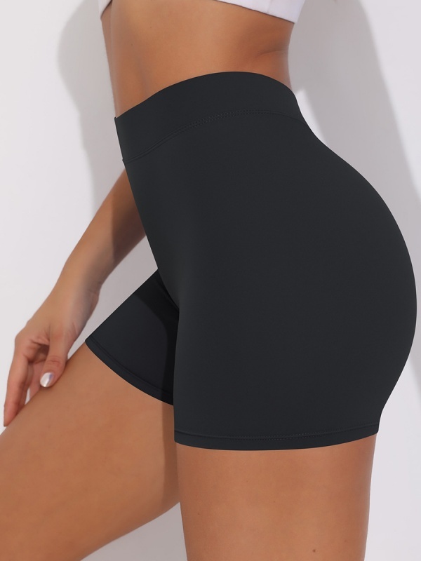 Brushed V-Waist Ruched Yoga Shorts
