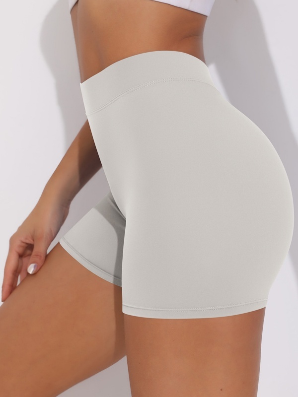 Brushed V-Waist Ruched Yoga Shorts