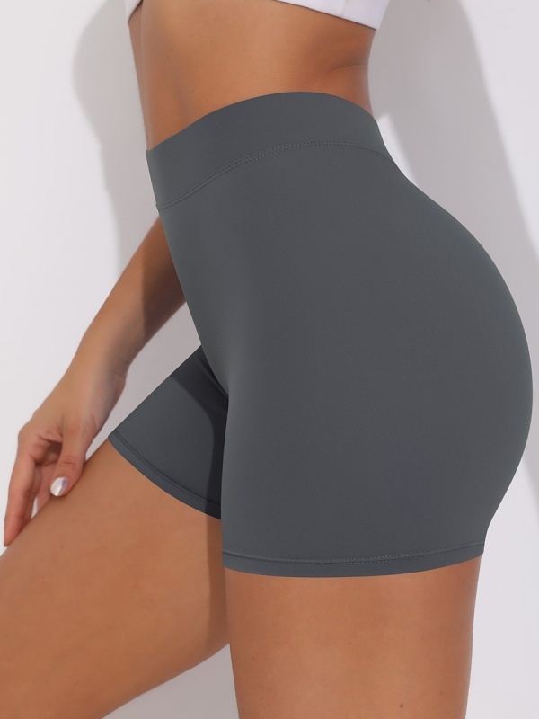 Brushed V-Waist Ruched Yoga Shorts