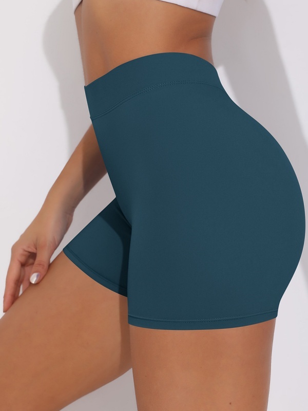 Brushed V-Waist Ruched Yoga Shorts