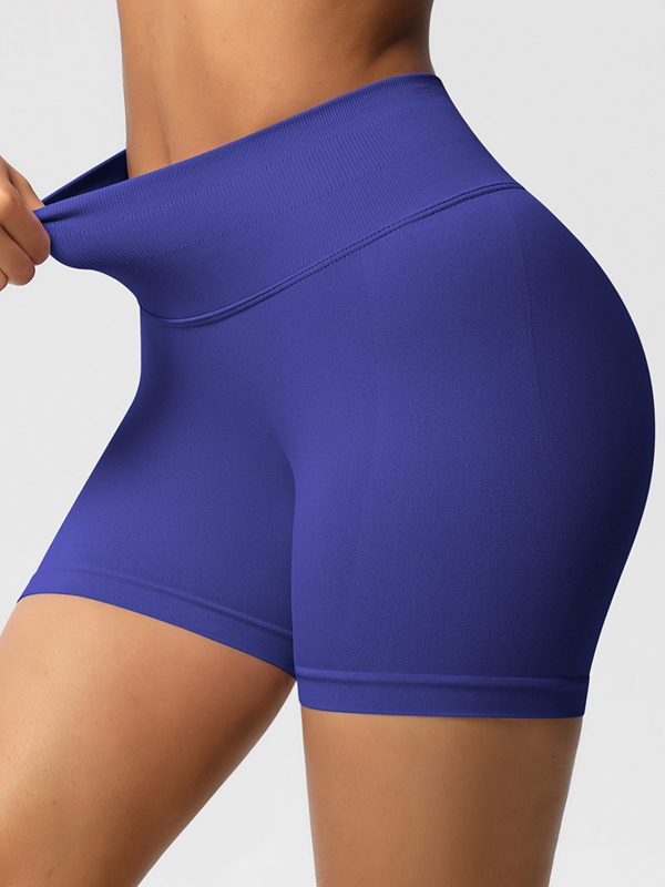 Flexvibe High-Waisted Seamless 3-Panel Shorts - 3-Inch Butt Lifting Quick-Dry Gym Wear