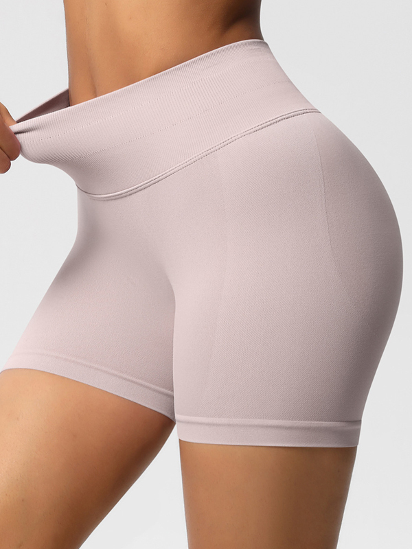 Flexvibe High-Waisted Seamless 3-Panel Shorts - 3-Inch Butt Lifting Quick-Dry Gym Wear