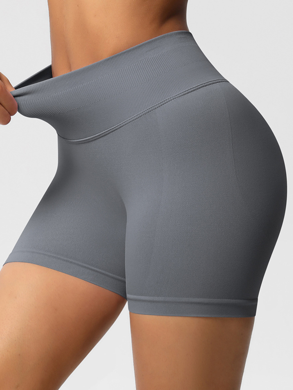 Flexvibe High-Waisted Seamless 3-Panel Shorts - 3-Inch Butt Lifting Quick-Dry Gym Wear