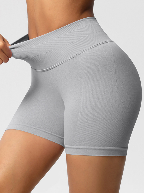 Flexvibe High-Waisted Seamless 3-Panel Shorts - 3-Inch Butt Lifting Quick-Dry Gym Wear