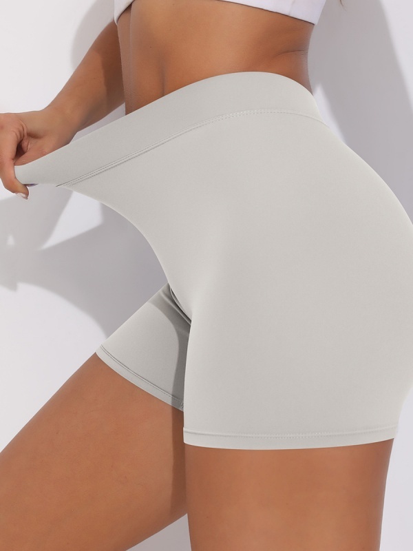 Brushed V-Waist Ruched Yoga Shorts