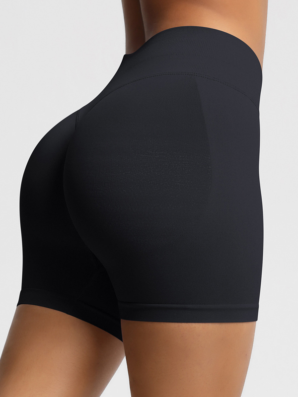 Flexvibe High-Waisted Seamless 3-Panel Shorts - 3-Inch Butt Lifting Quick-Dry Gym Wear