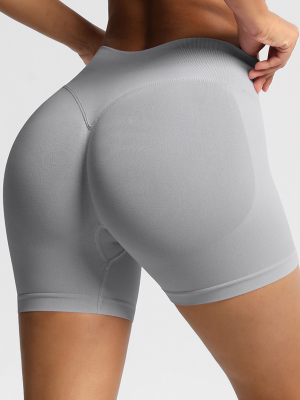 Flexvibe High-Waisted Seamless 3-Panel Shorts - 3-Inch Butt Lifting Quick-Dry Gym Wear