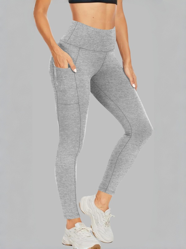Flexvibe Pouch High-Waisted Yoga Pants Leopard Print Milk Silk Capri Bare