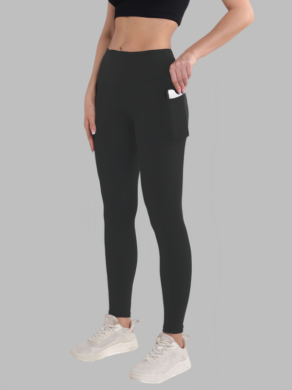 Pouch High-Waisted Yoga Pants Leopard Print Milk Silk Capri Bare