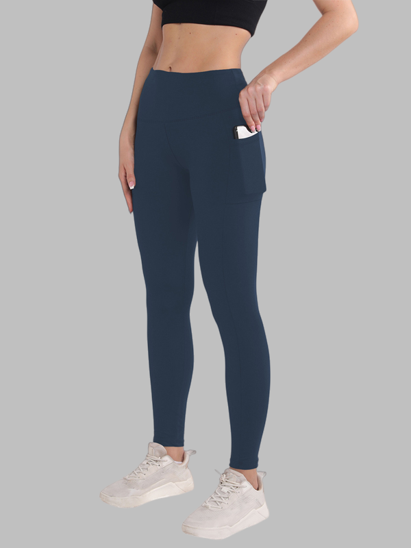 Pouch High-Waisted Yoga Pants Leopard Print Milk Silk Capri Bare