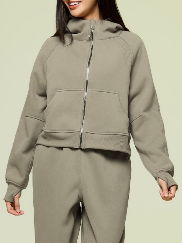 Autumn & Winter Turtleneck Hooded Fleece-Lined Sweatshirt