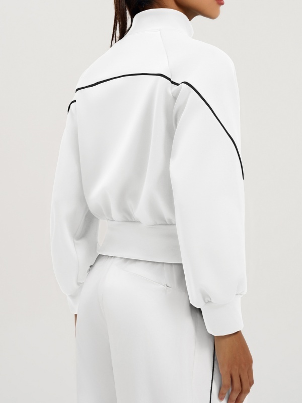 Autumn & Winter Stand-Up Collar Fleece-Lined Sports Jacket