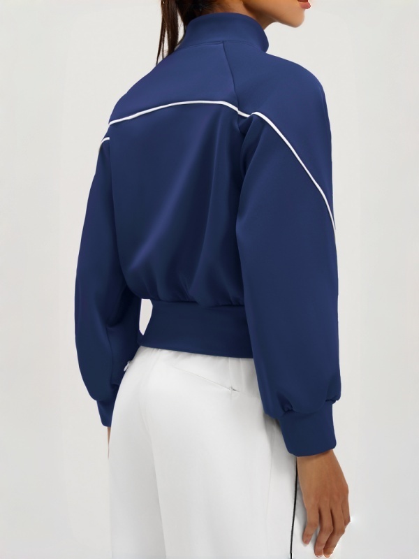Autumn & Winter Stand-Up Collar Fleece-Lined Sports Jacket