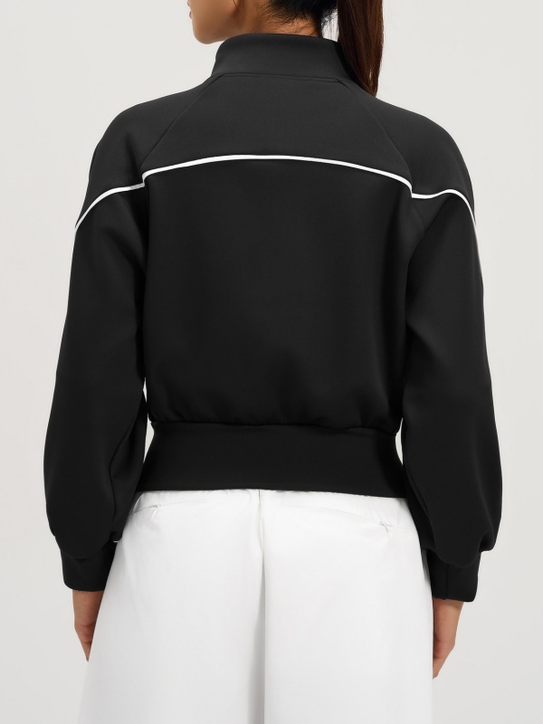 Autumn & Winter Stand-Up Collar Fleece-Lined Sports Jacket