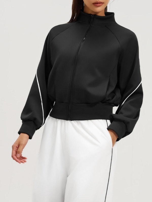 Autumn & Winter Stand-Up Collar Fleece-Lined Sports Jacket