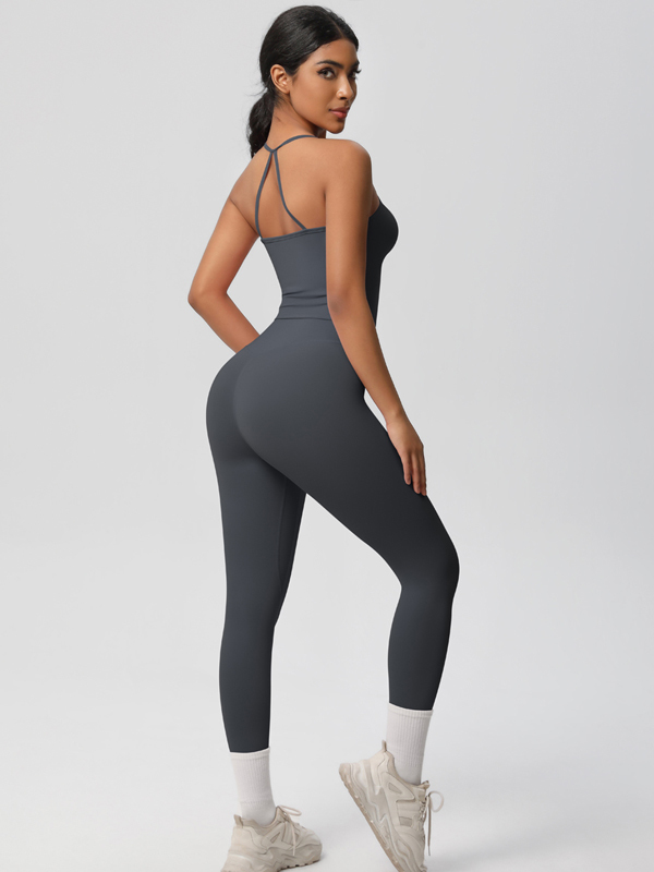 Flexvibe Stretchy High-Waisted Yoga Set - Double-Sided Brushed Versatile Athletic Wear