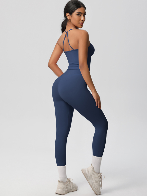 Flexvibe Stretchy High-Waisted Yoga Set - Double-Sided Brushed Versatile Athletic Wear