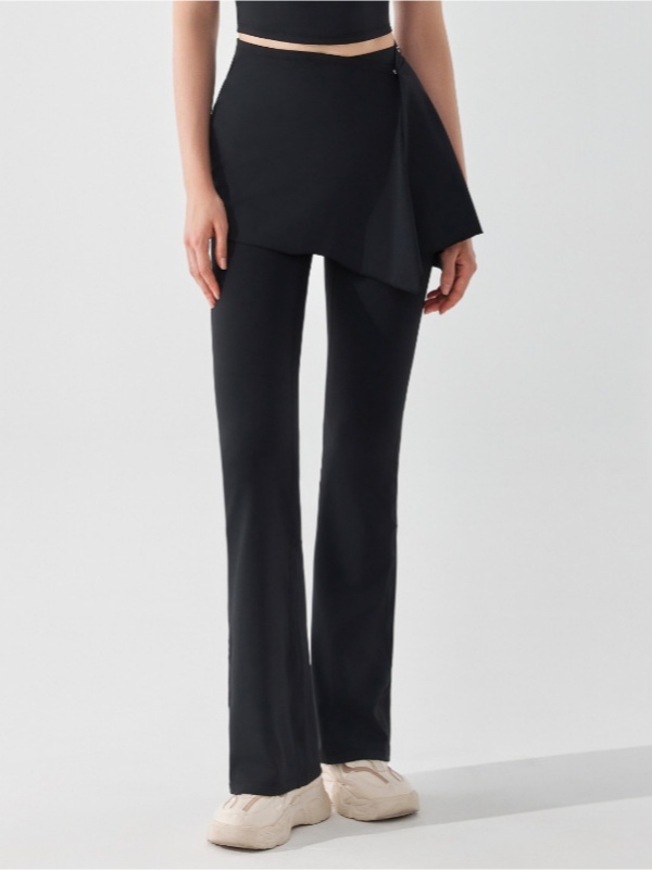 Detachable Two-Piece High-Waisted Flare Pants