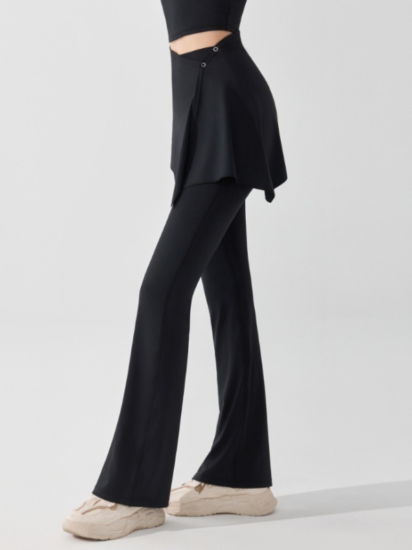 Detachable Two-Piece High-Waisted Flare Pants