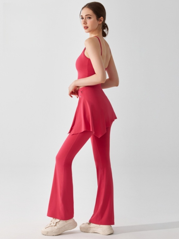 Detachable Two-Piece High-Waisted Flare Pants