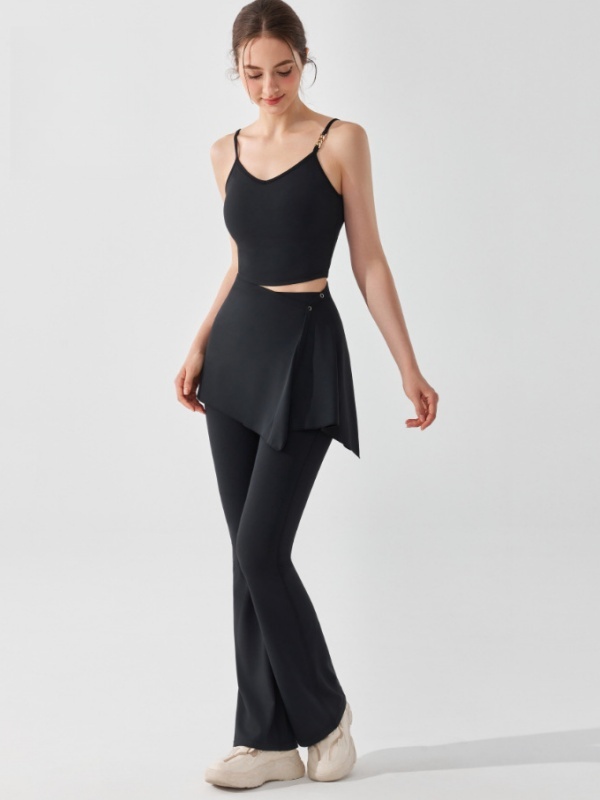 Detachable Two-Piece High-Waisted Flare Pants