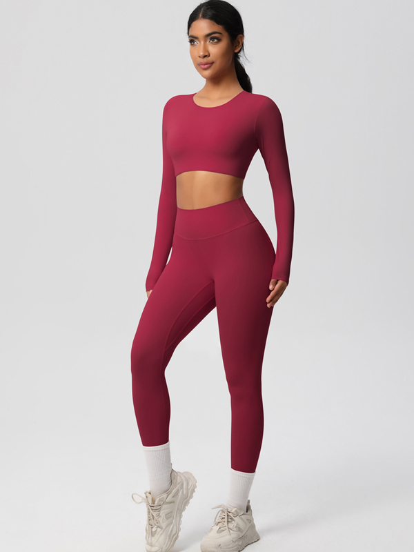 Double-Sided Brushed Yoga Wear Set
