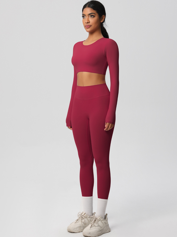 Double-Sided Brushed Yoga Wear Set