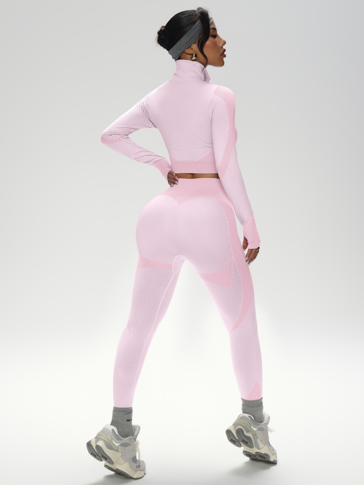 Long-Sleeve Seamless Yoga Set