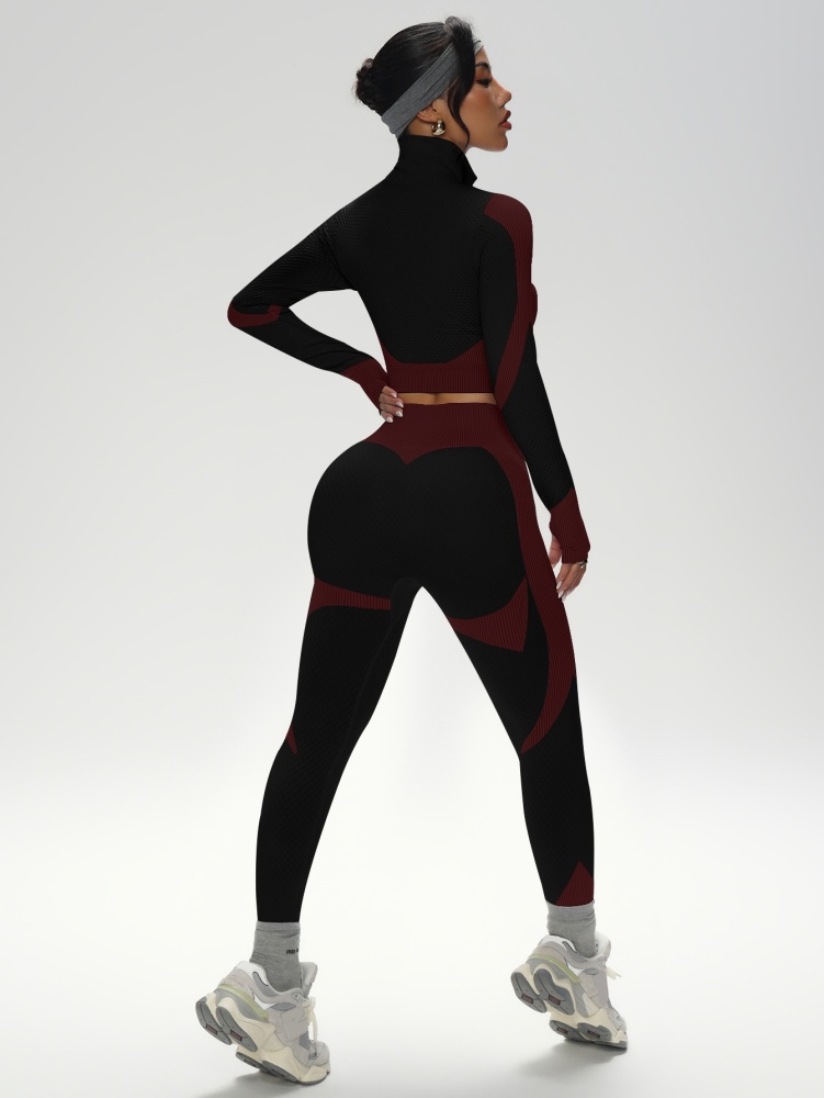 Long-Sleeve Seamless Yoga Set