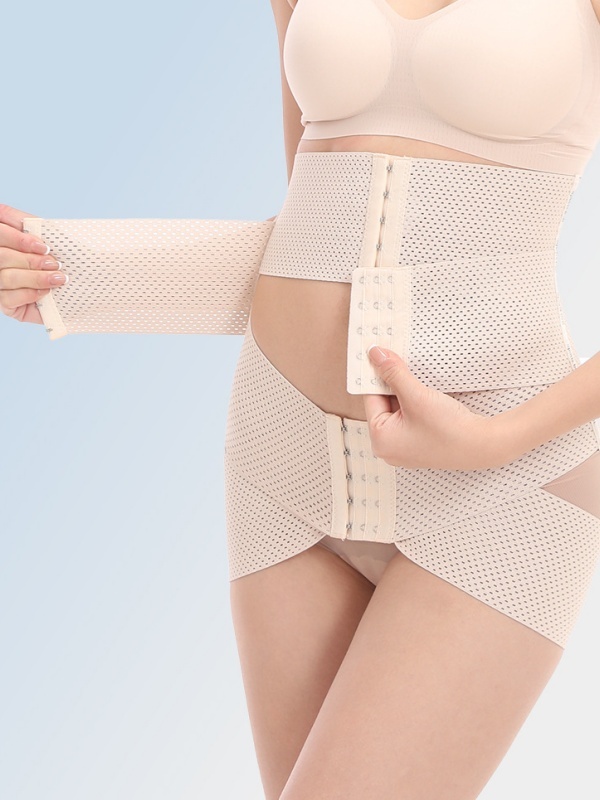 收腹带女薄款收小肚子提臀收胯束缚带透气弹力加压产后收腰带批发
