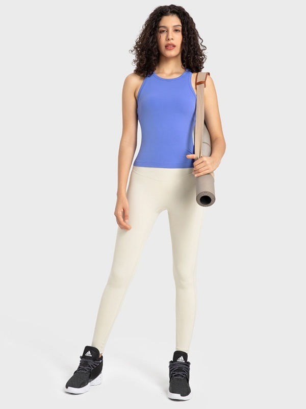 Flexvibe High-Stretch Sports Top - Breathable Moisture-Wicking Non-Slip Yoga Gym Workout Top
