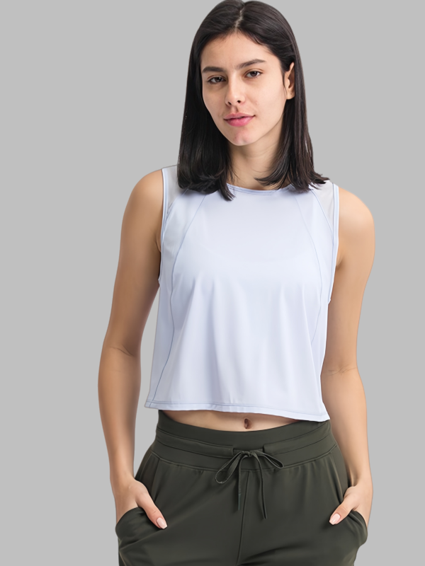 Sleeveless Cropped Tank Top