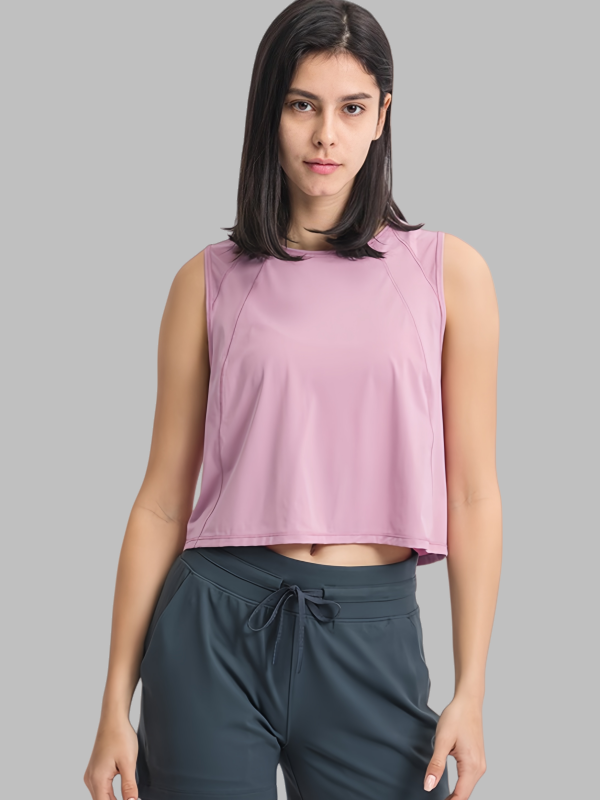 Sleeveless Cropped Tank Top