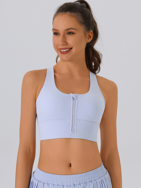 Zippered Sports Tank Top