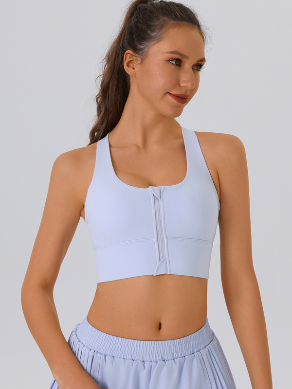 Zippered Sports Tank Top