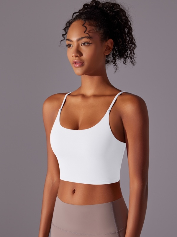 Double-Sided Nylon Semi-Fixed Cup Tight-Fitting High-Elastic Sports Bra