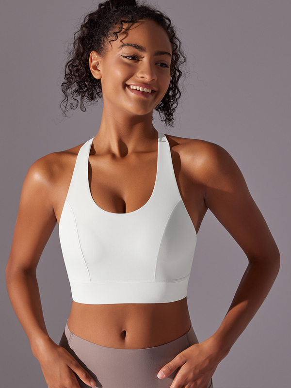 Seamless Bare-Feel Racerback Sports Bra