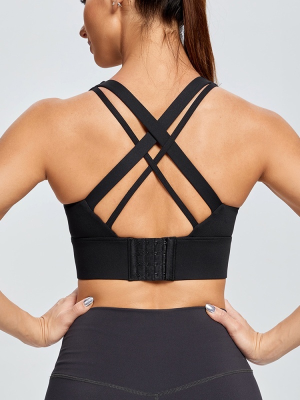 Crisscross Tank-Style Push-Up Sports Bra