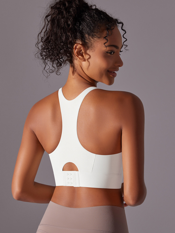 Seamless Bare-Feel Racerback Sports Bra