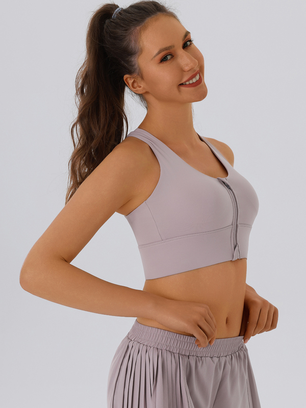 Zippered Sports Tank Top