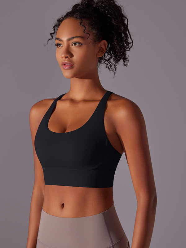 Double-Sided Brushed Sports Bra