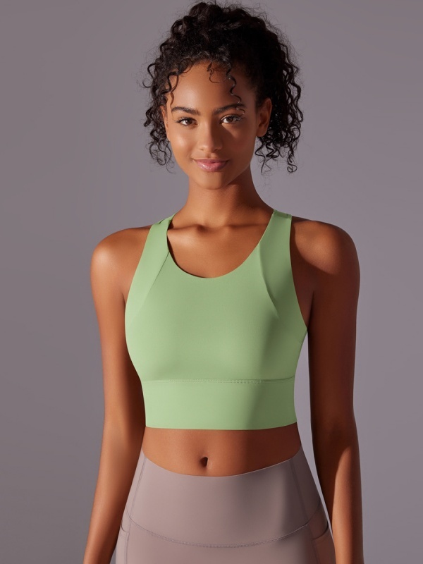 Supportive Fixed-Cup Integrated Sports Bra