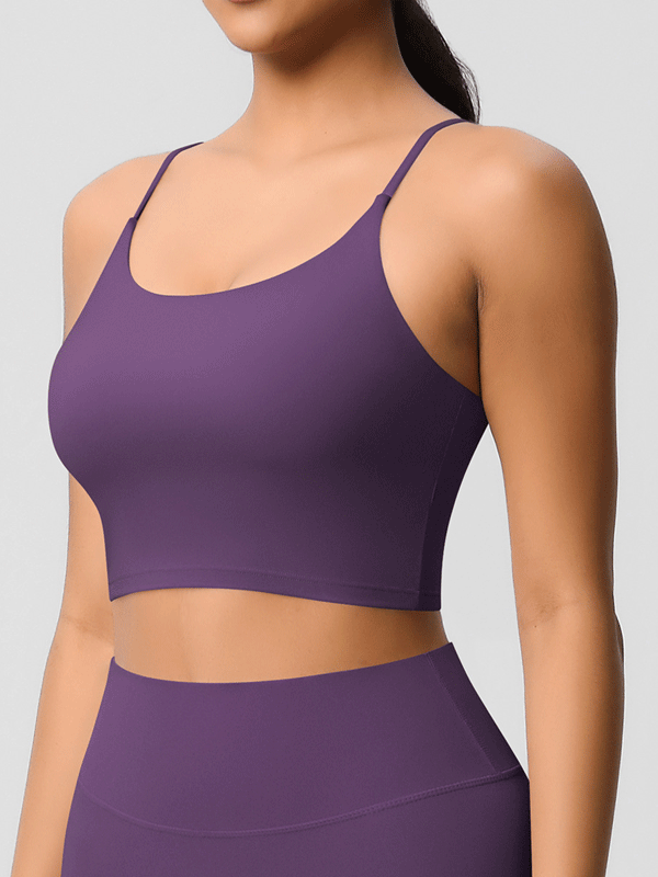 Padded Thin-Strap Sports Bra
