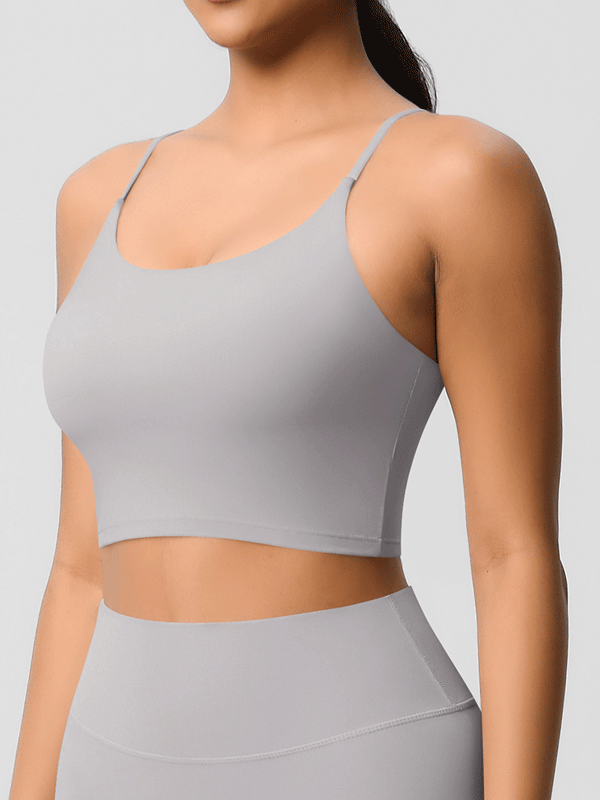 Padded Thin-Strap Sports Bra