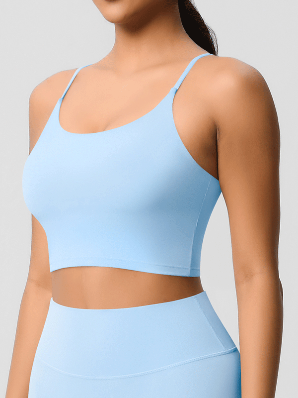 Padded Thin-Strap Sports Bra