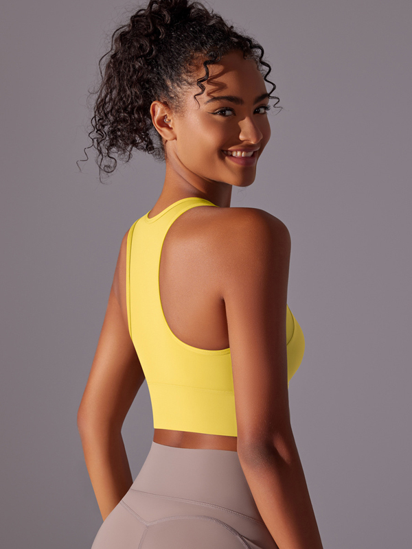 Flexvibe Integrated Sports Bra Fixed Cup High Support Shockproof Wide Strap