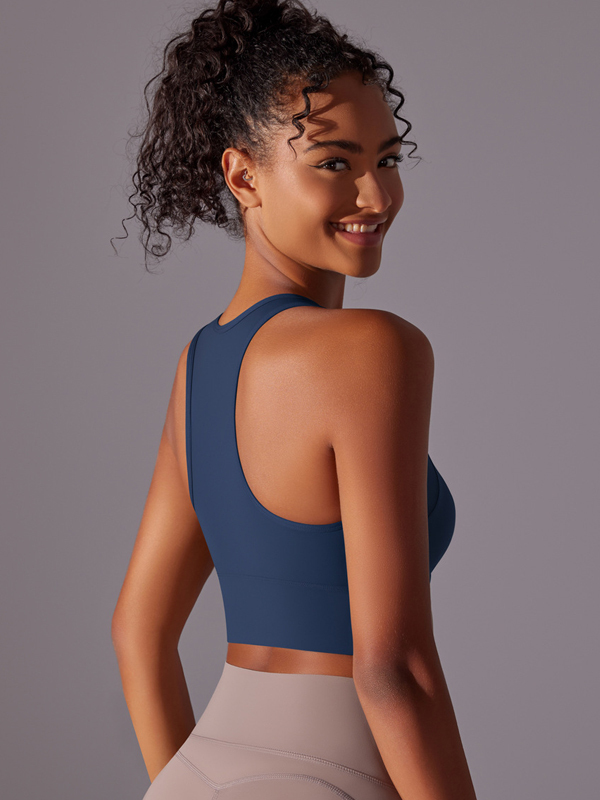 Flexvibe Integrated Sports Bra Fixed Cup High Support Shockproof Wide Strap