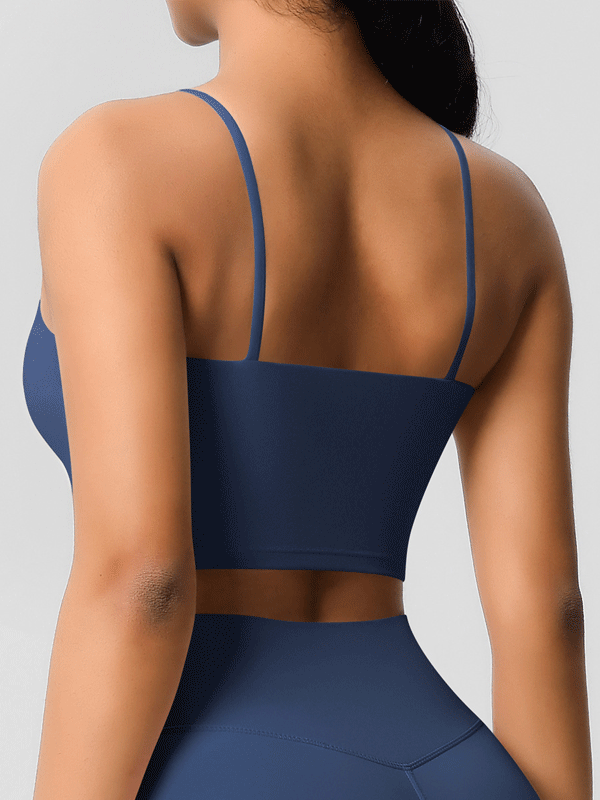Padded Thin-Strap Sports Bra